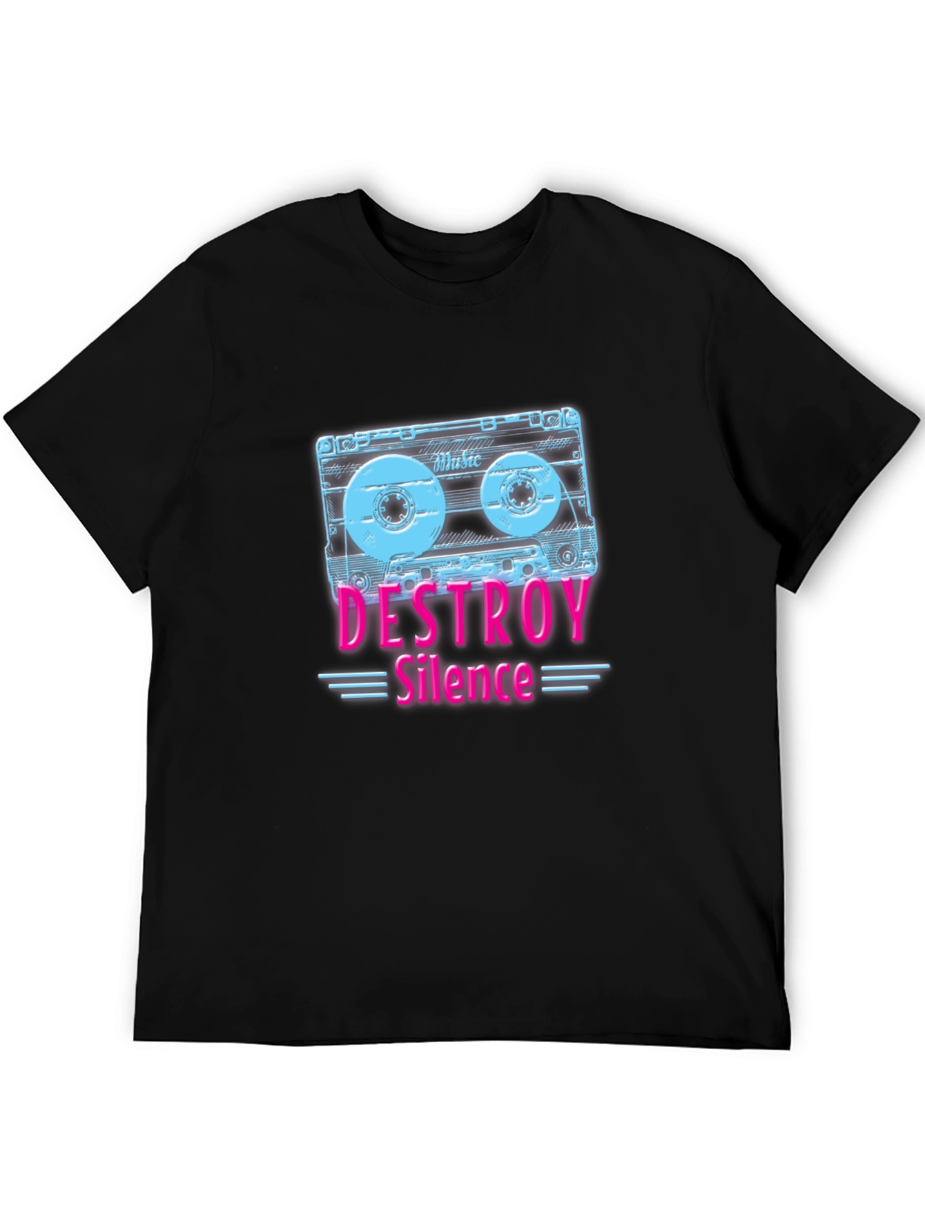 Destroy Silence Cassette Tape Graphic Tee