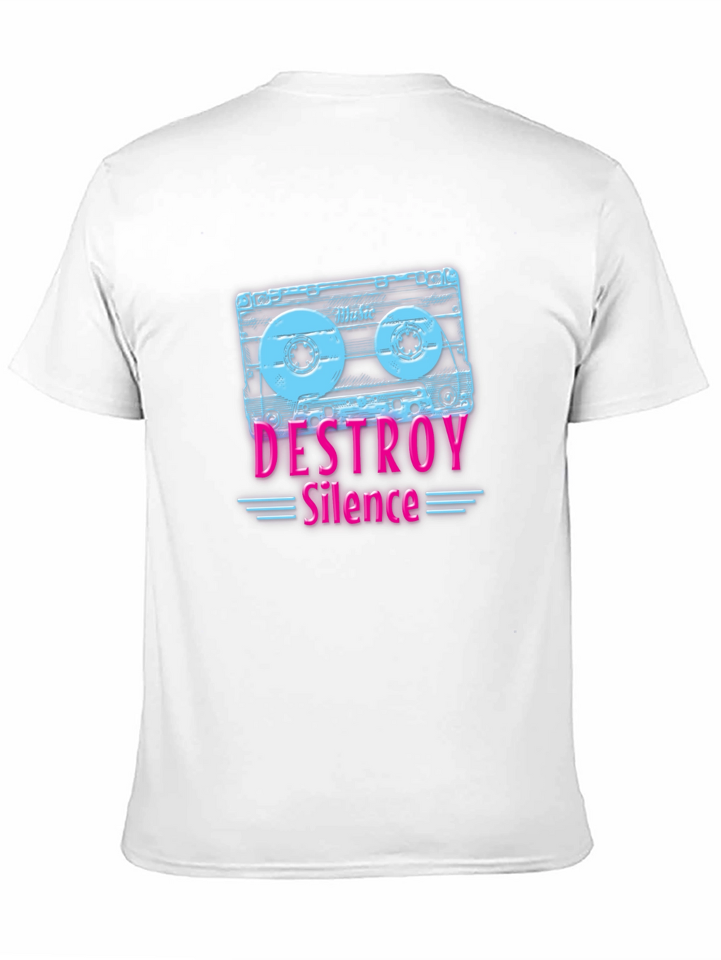 Destroy Silence Cassette Tape Graphic Tee