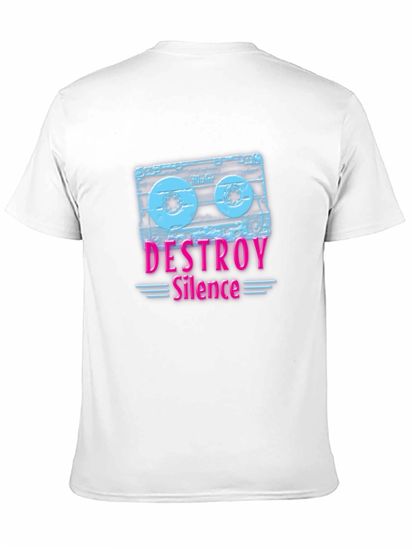 Destroy Silence Cassette Tape Graphic Tee
