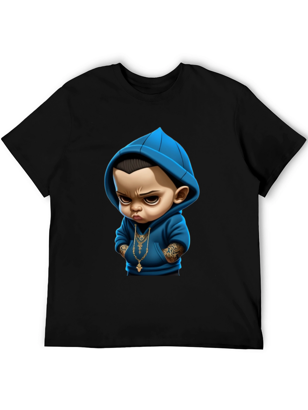 Cool Baby Graphic Tee - Black Cotton T-Shirt