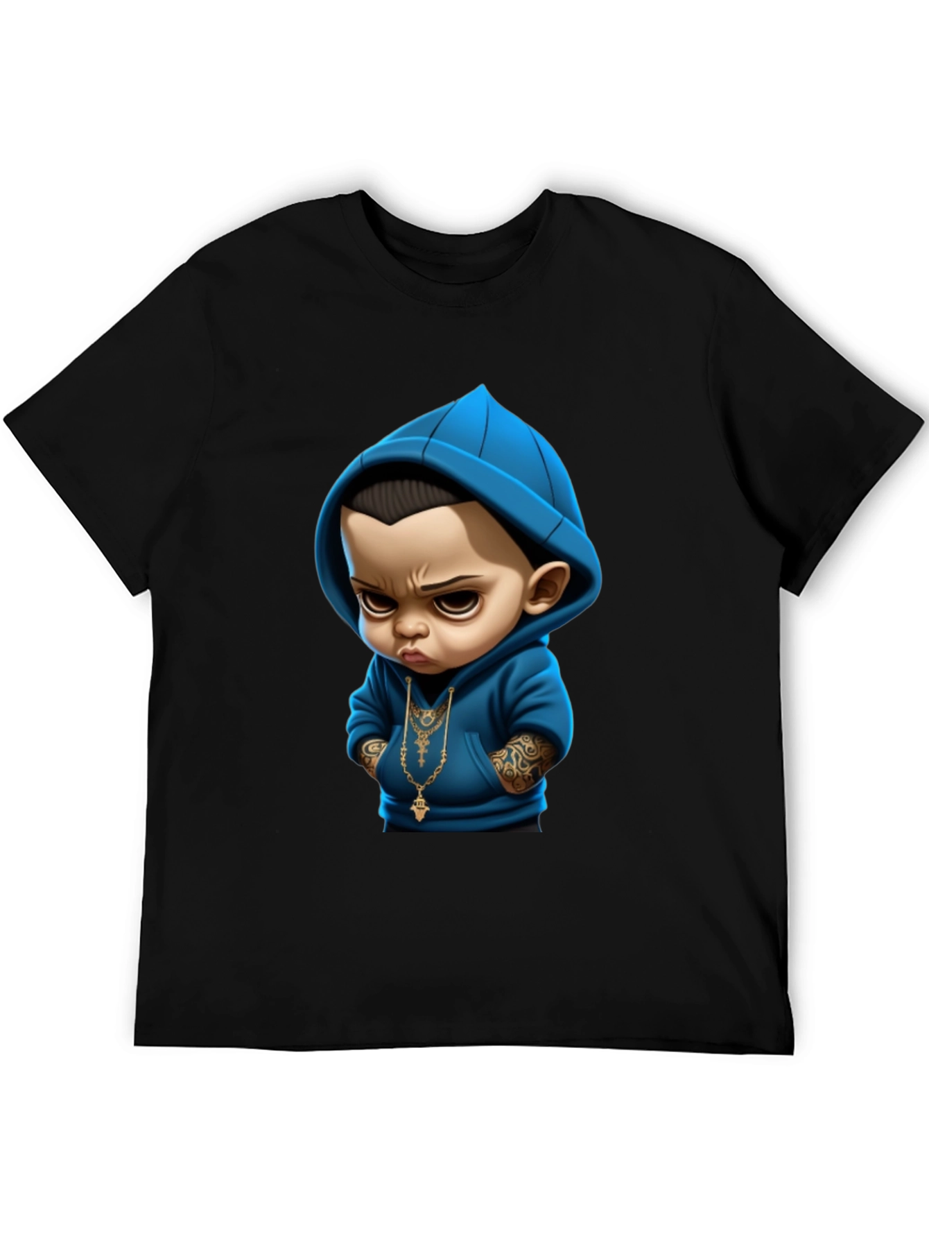 Cool Baby Graphic Tee - Black Cotton T-Shirt