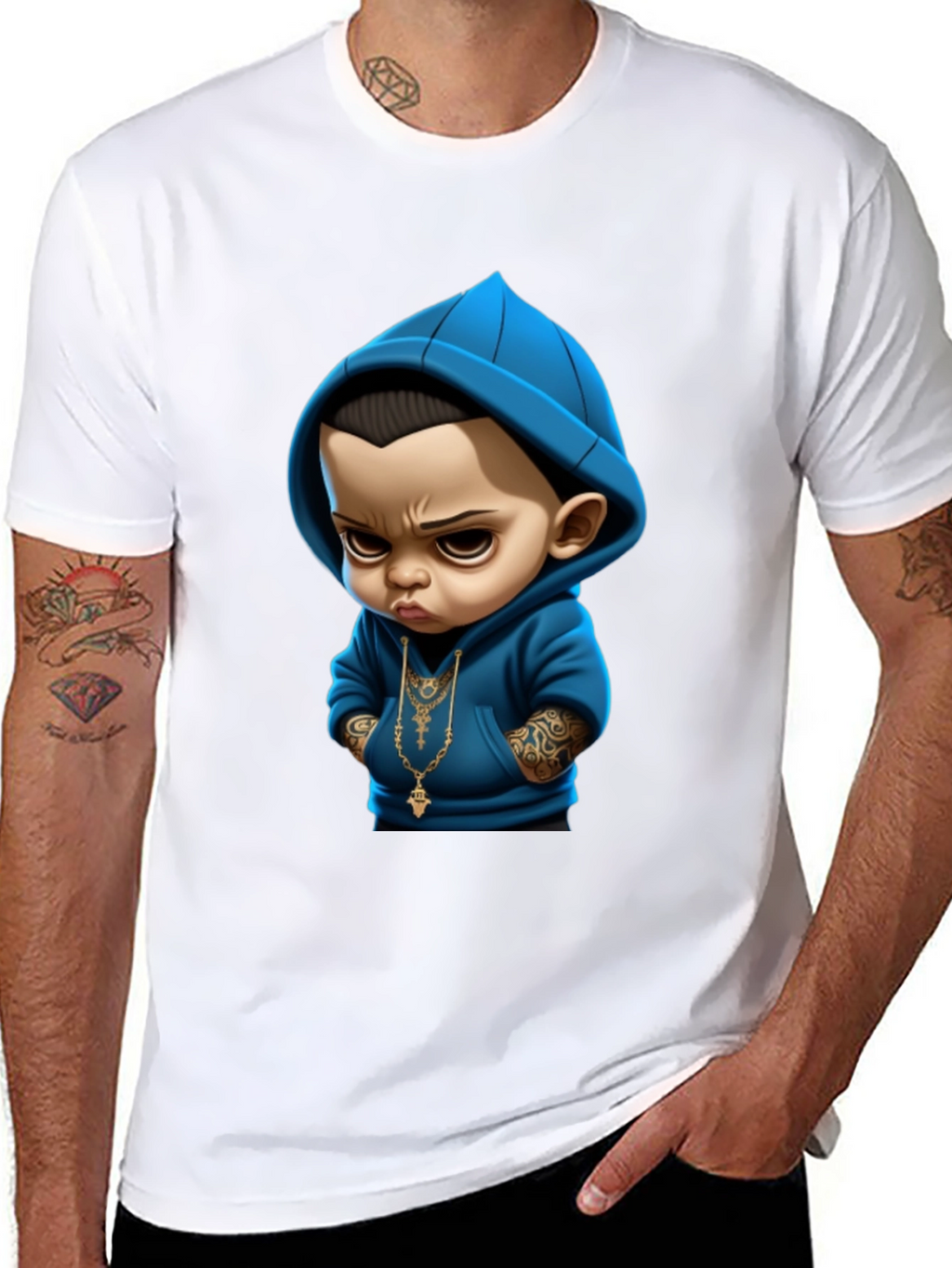 Cool Baby Graphic Tee - Black Cotton T-Shirt