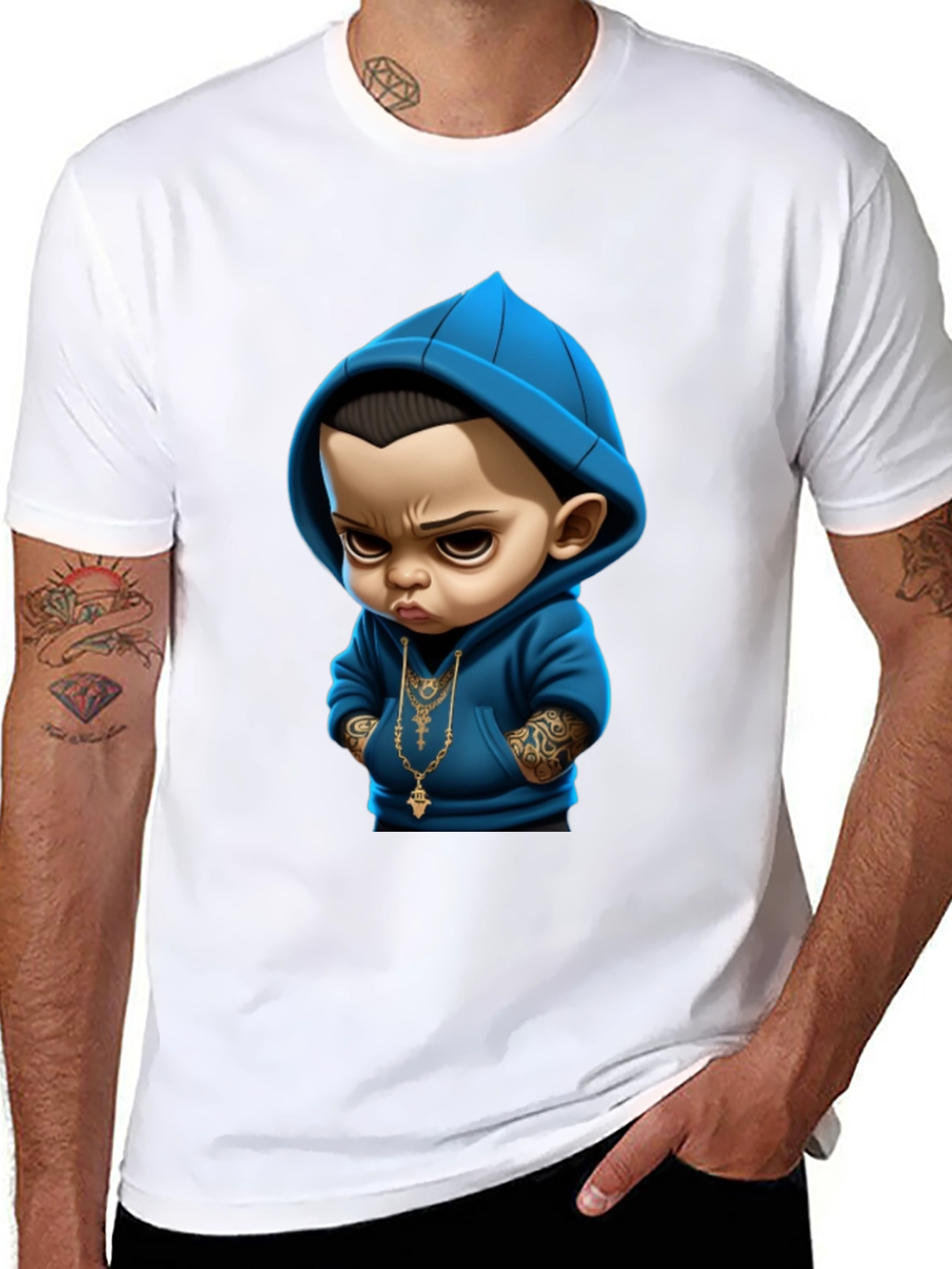 Cool Baby Graphic Tee - Black Cotton T-Shirt