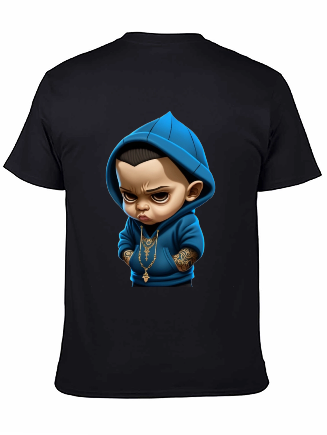 Cool Baby Graphic Tee - Black Cotton T-Shirt