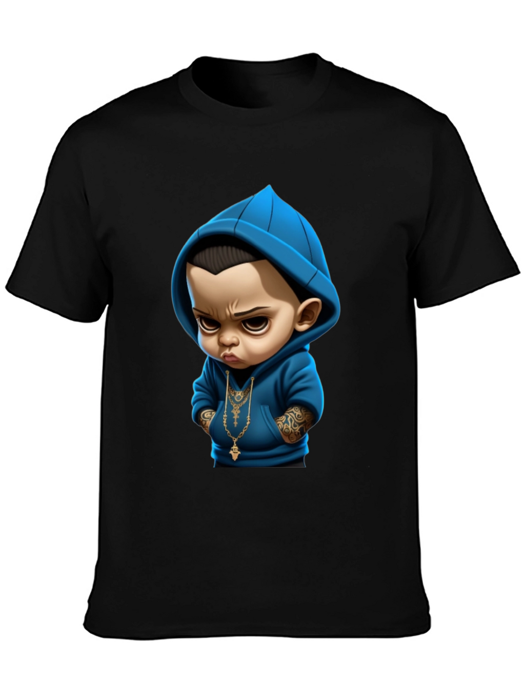 Cool Baby Graphic Tee - Black Cotton T-Shirt