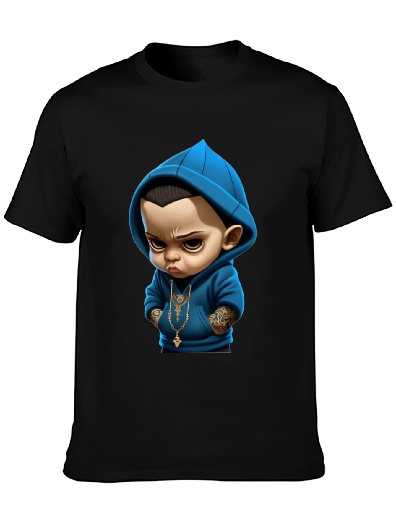 Cool Baby Graphic Tee - Black Cotton T-Shirt