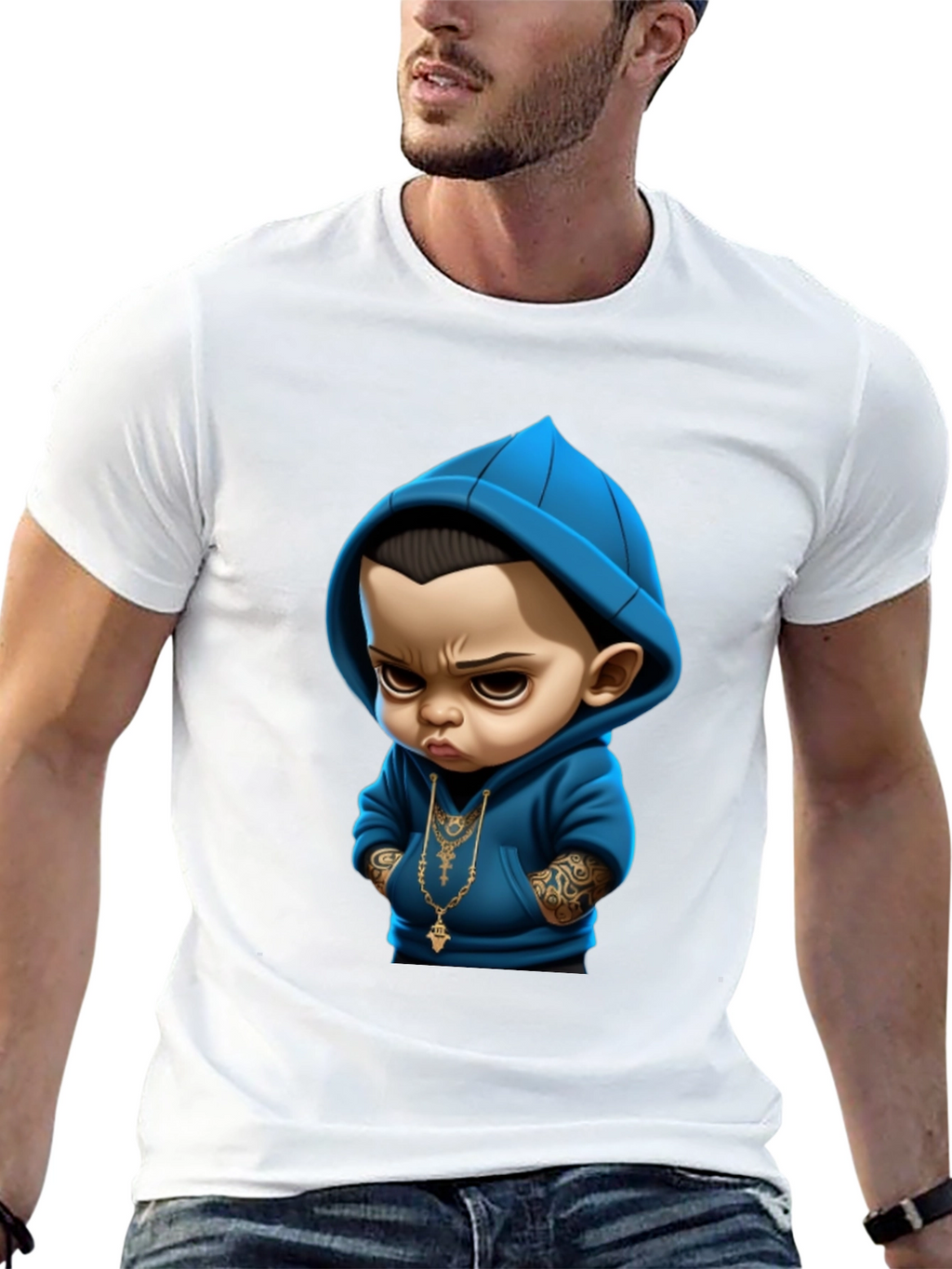 Cool Baby Graphic Tee - Black Cotton T-Shirt