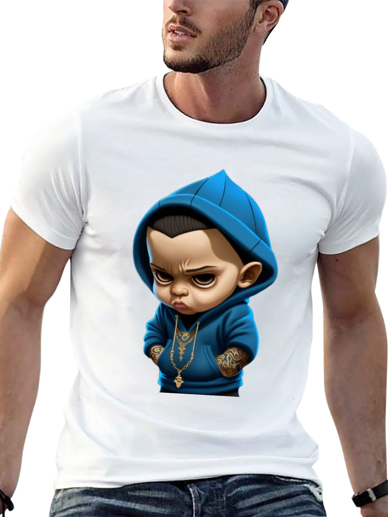 Cool Baby Graphic Tee - Black Cotton T-Shirt