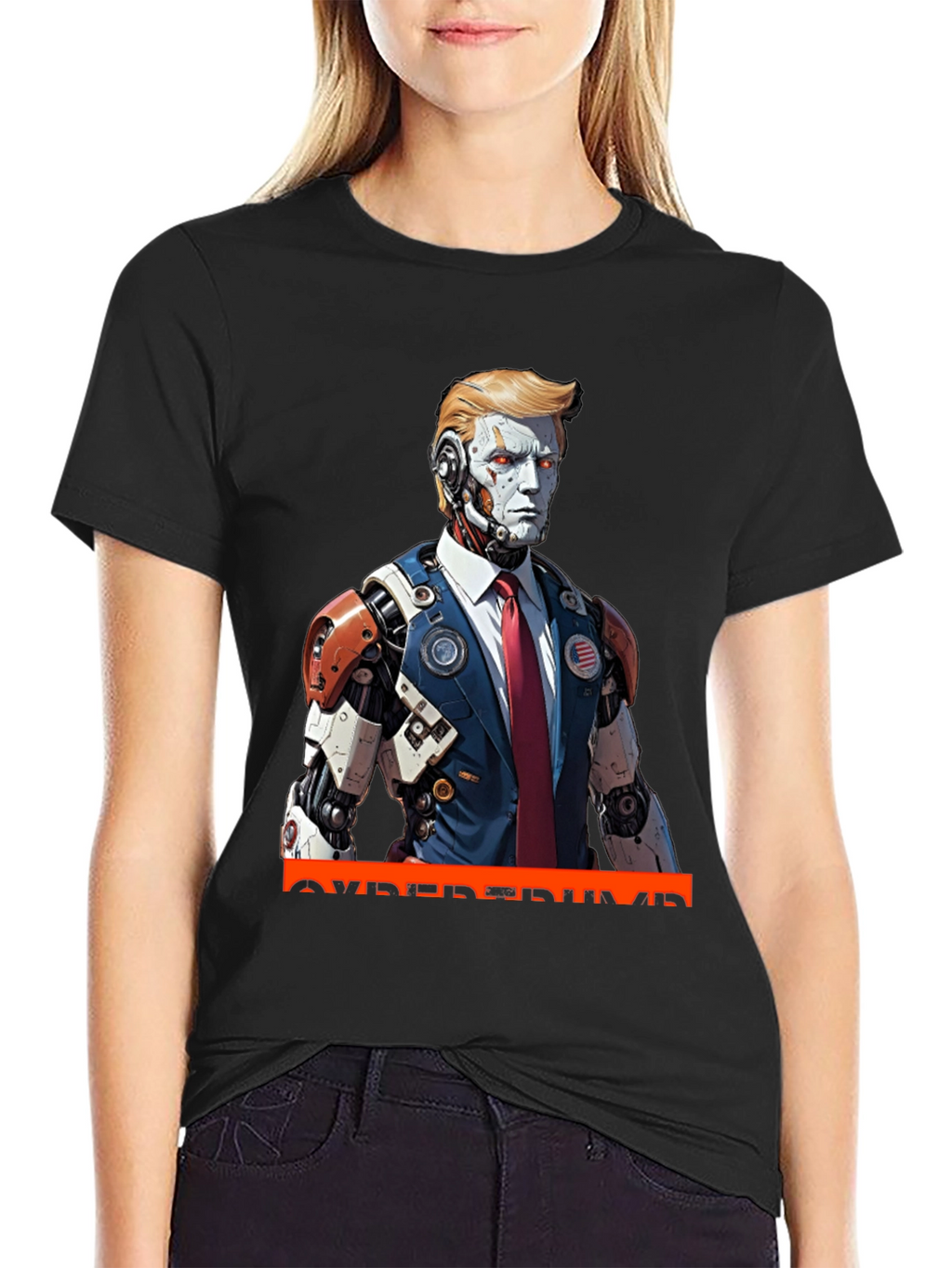 CyberTrump T-Shirt - Futuristic Political Statement
