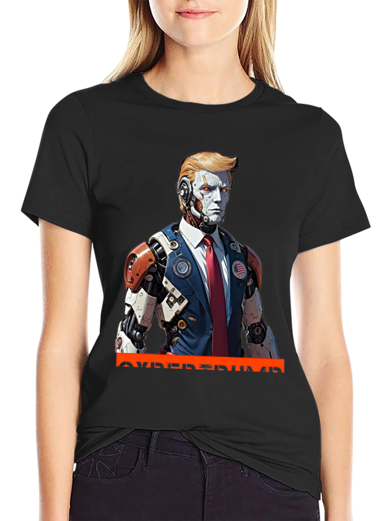 CyberTrump T-Shirt - Futuristic Political Statement