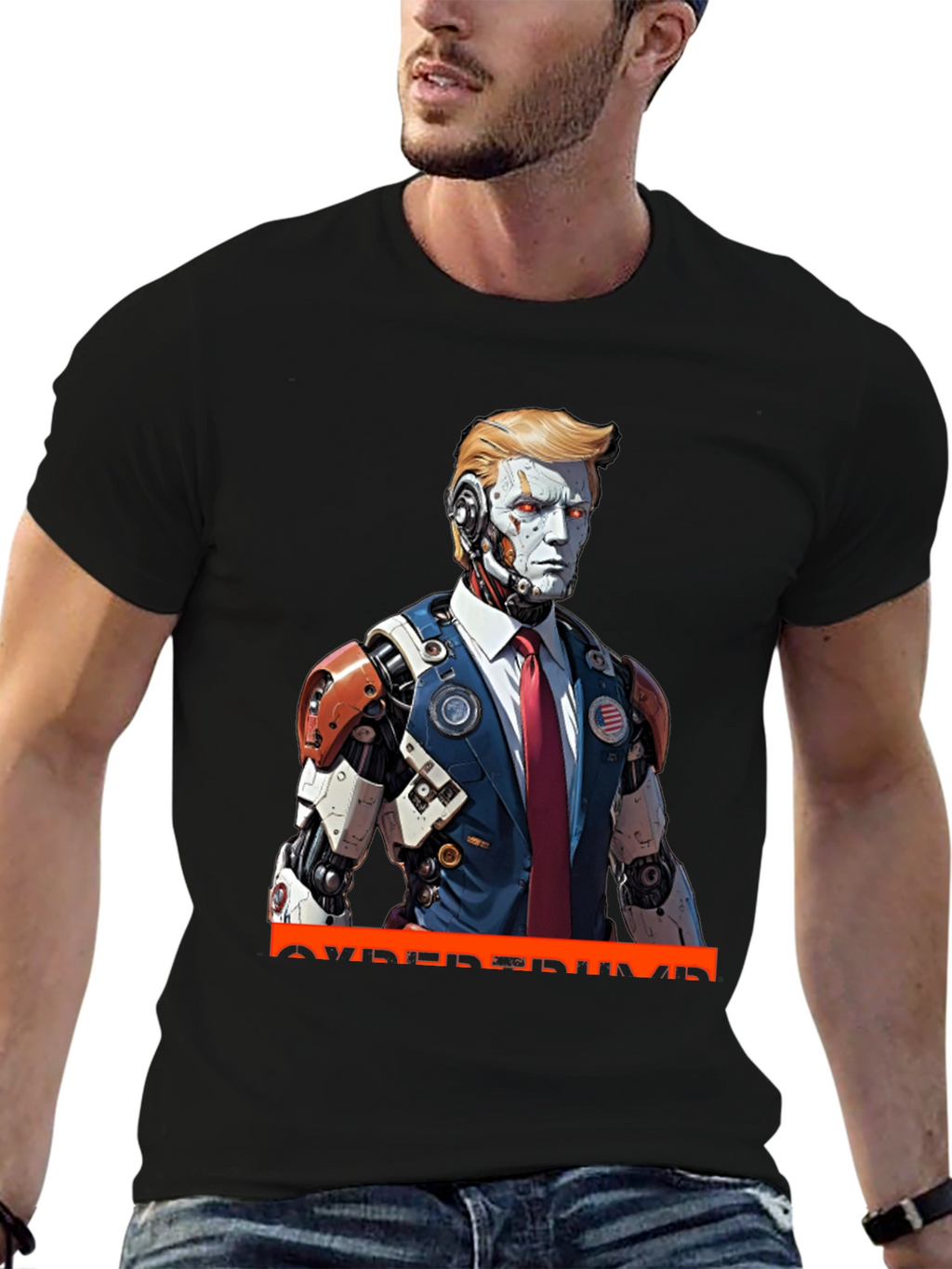 CyberTrump T-Shirt - Futuristic Political Statement