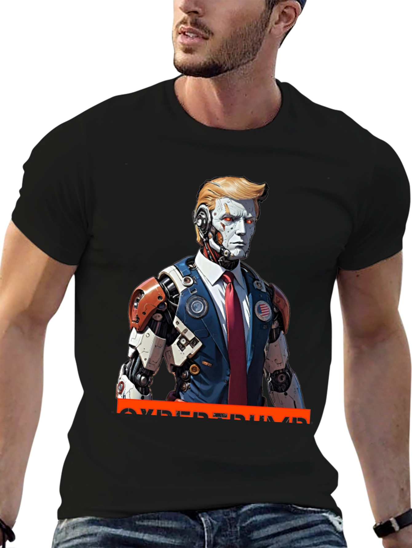 CyberTrump T-Shirt - Futuristic Political Statement