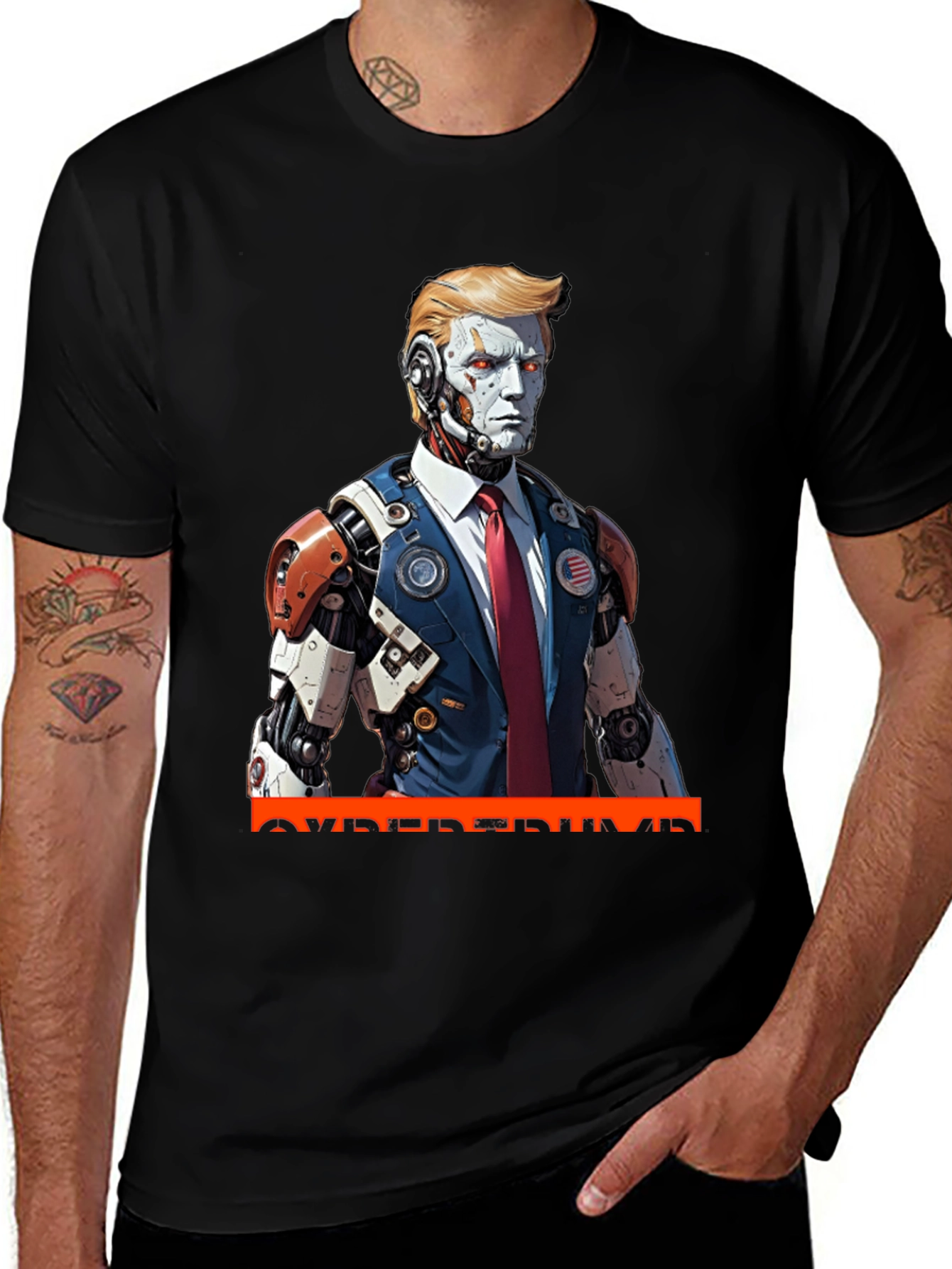 CyberTrump T-Shirt - Futuristic Political Statement