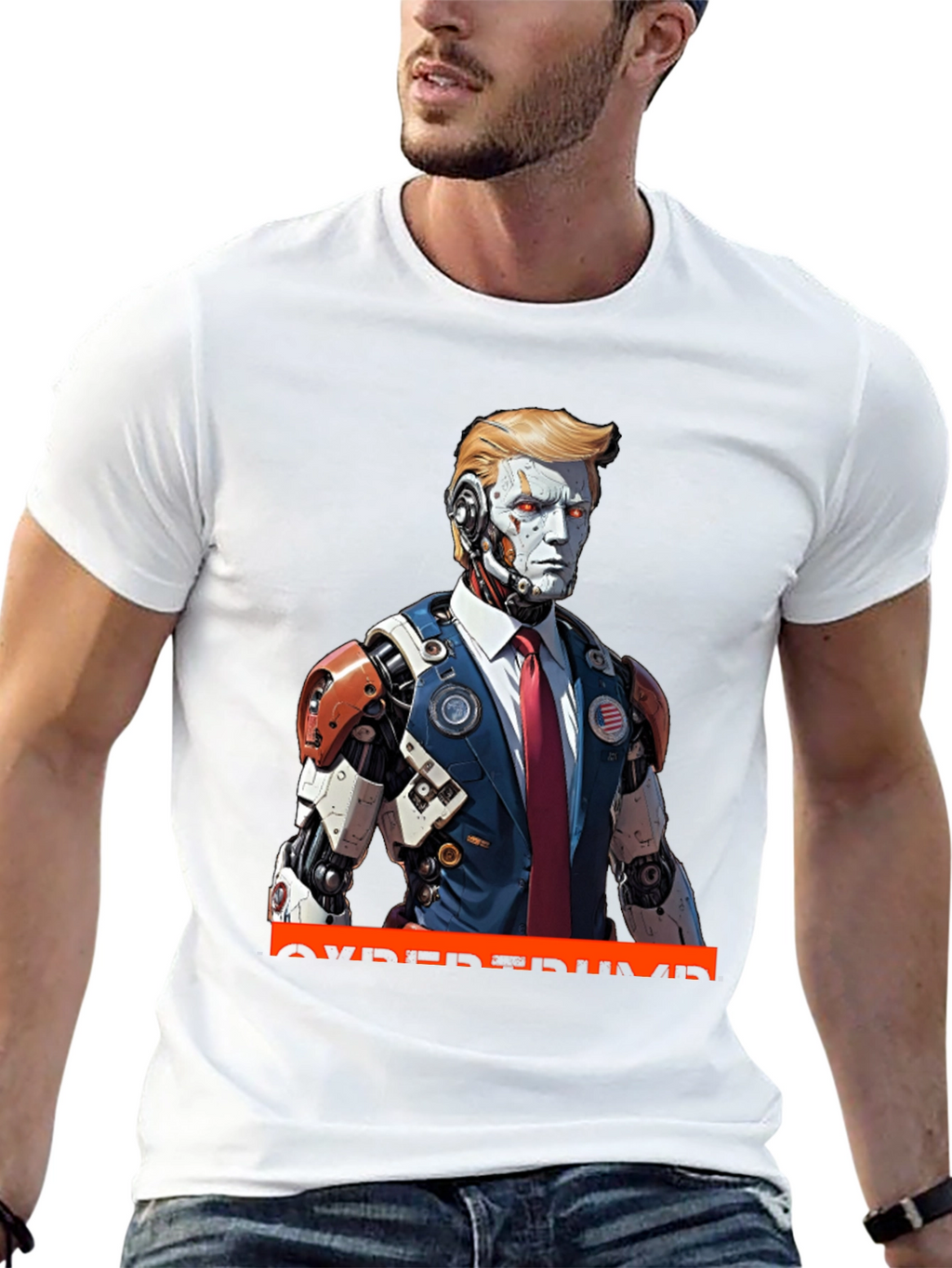 CyberTrump T-Shirt - Futuristic Political Statement