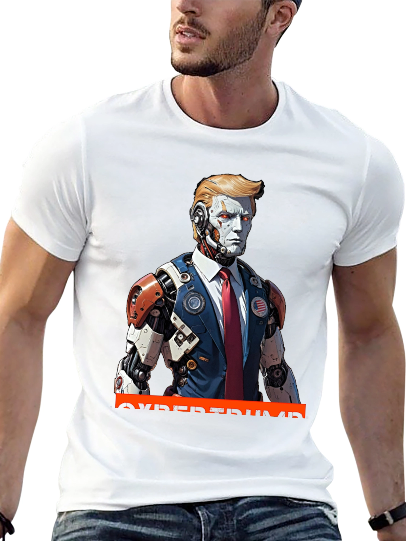 CyberTrump T-Shirt - Futuristic Political Statement