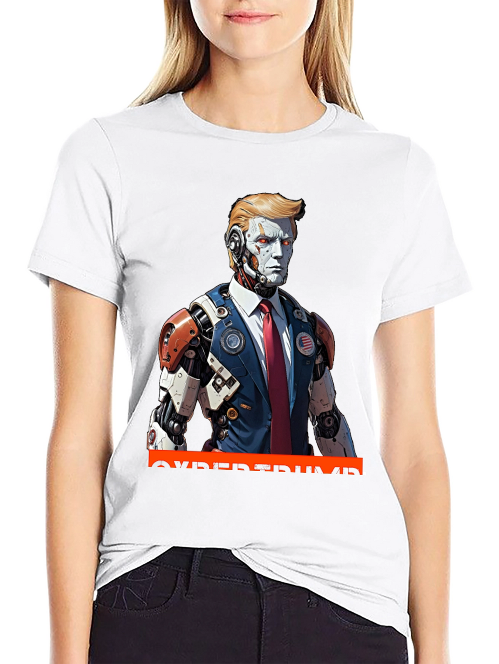 CyberTrump T-Shirt - Futuristic Political Statement
