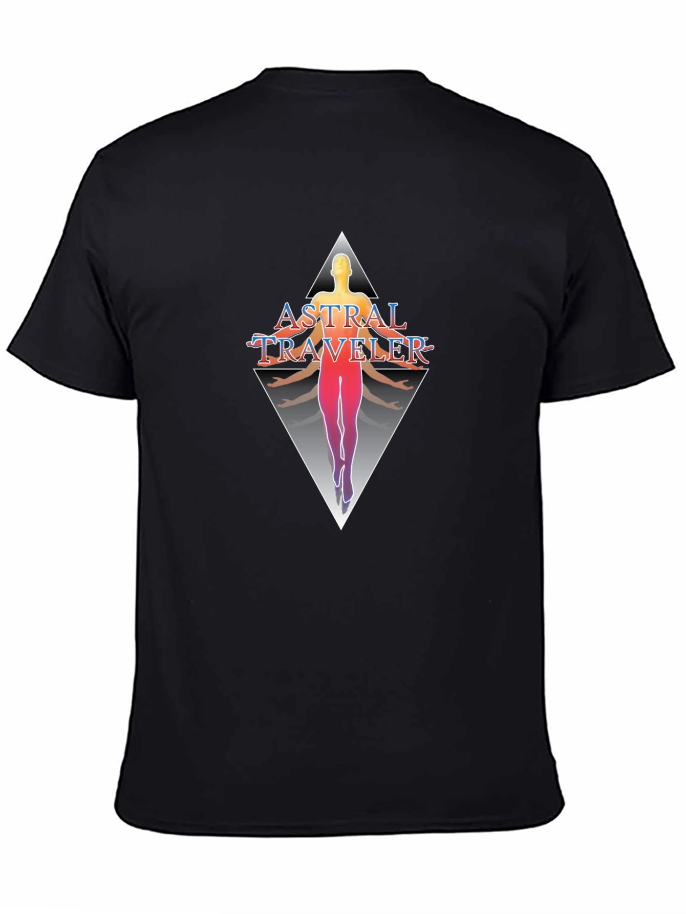 Astral Traveler Graphic Tee - Black Cotton