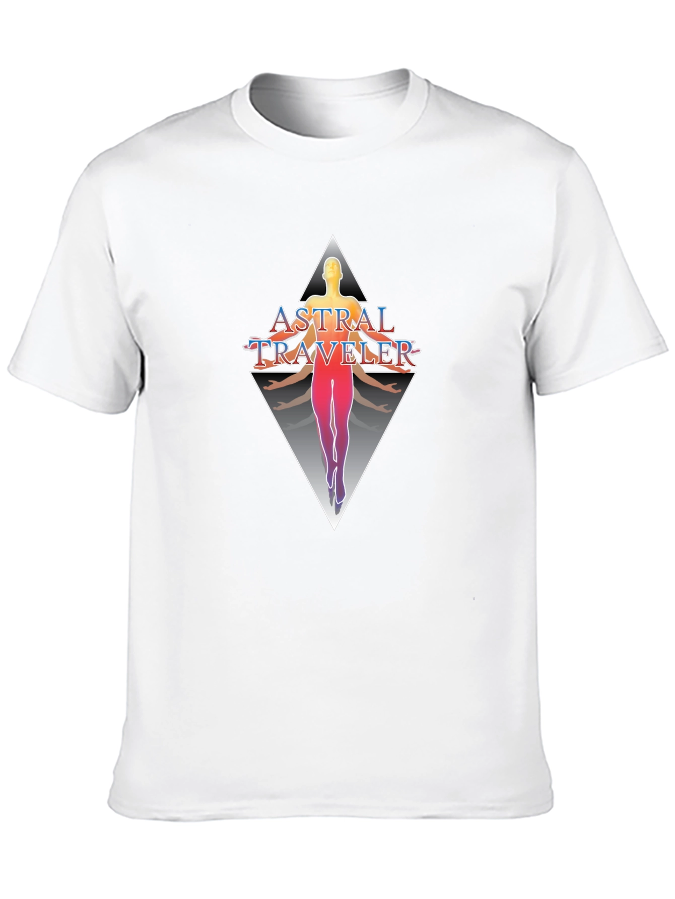 Astral Traveler Graphic Tee - Black Cotton