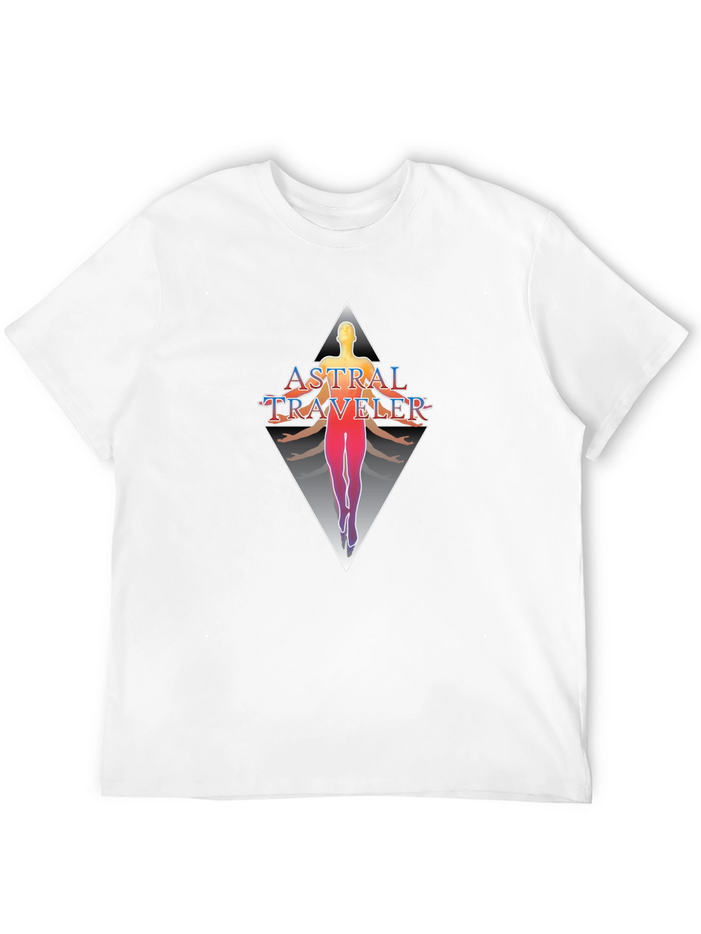 Astral Traveler Graphic Tee - Black Cotton