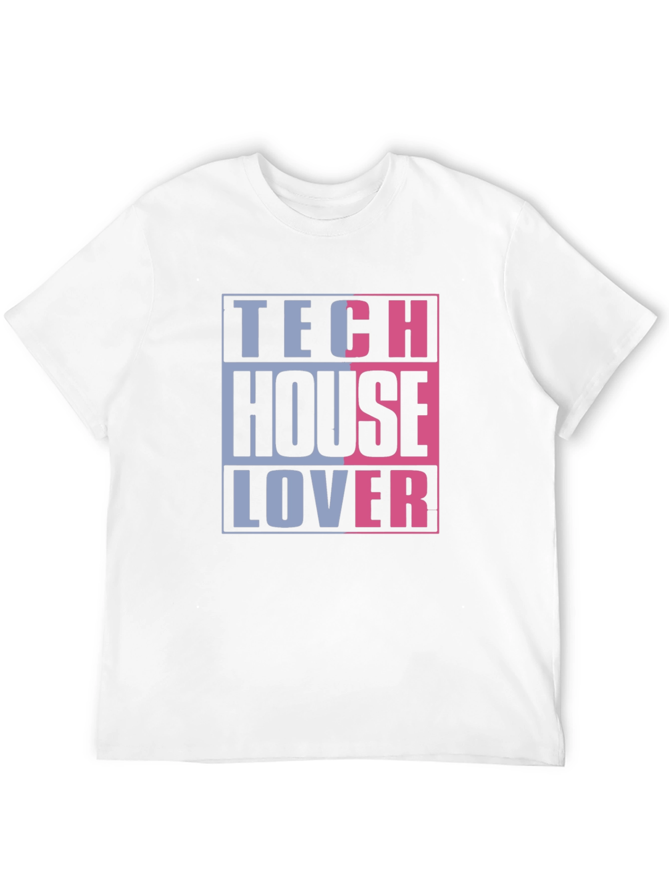Tech House Lover Graphic T-Shirt - Black