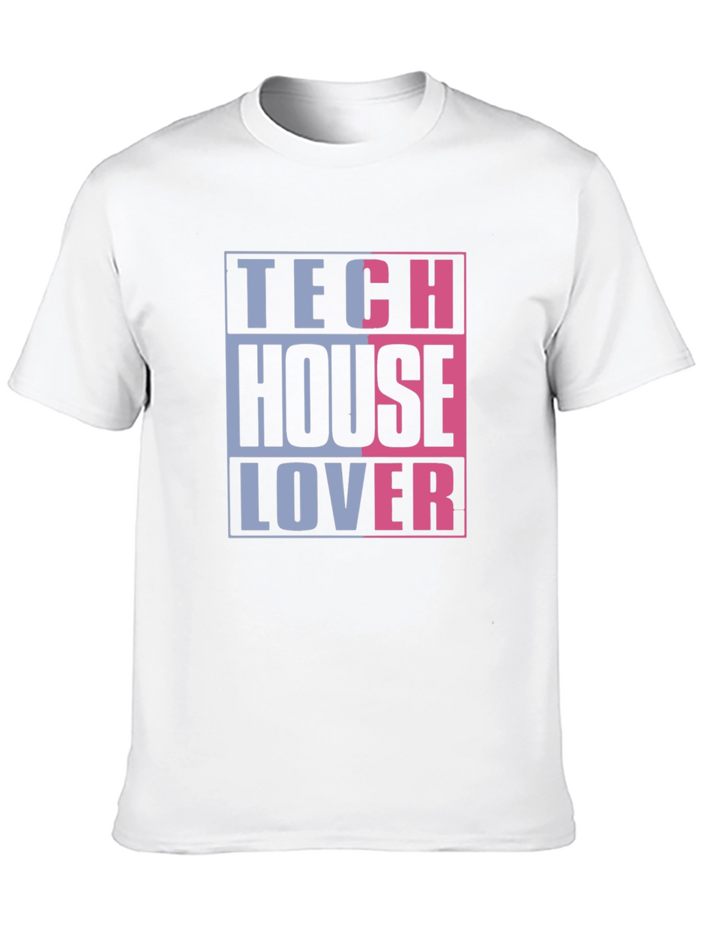 Tech House Lover Graphic T-Shirt - Black