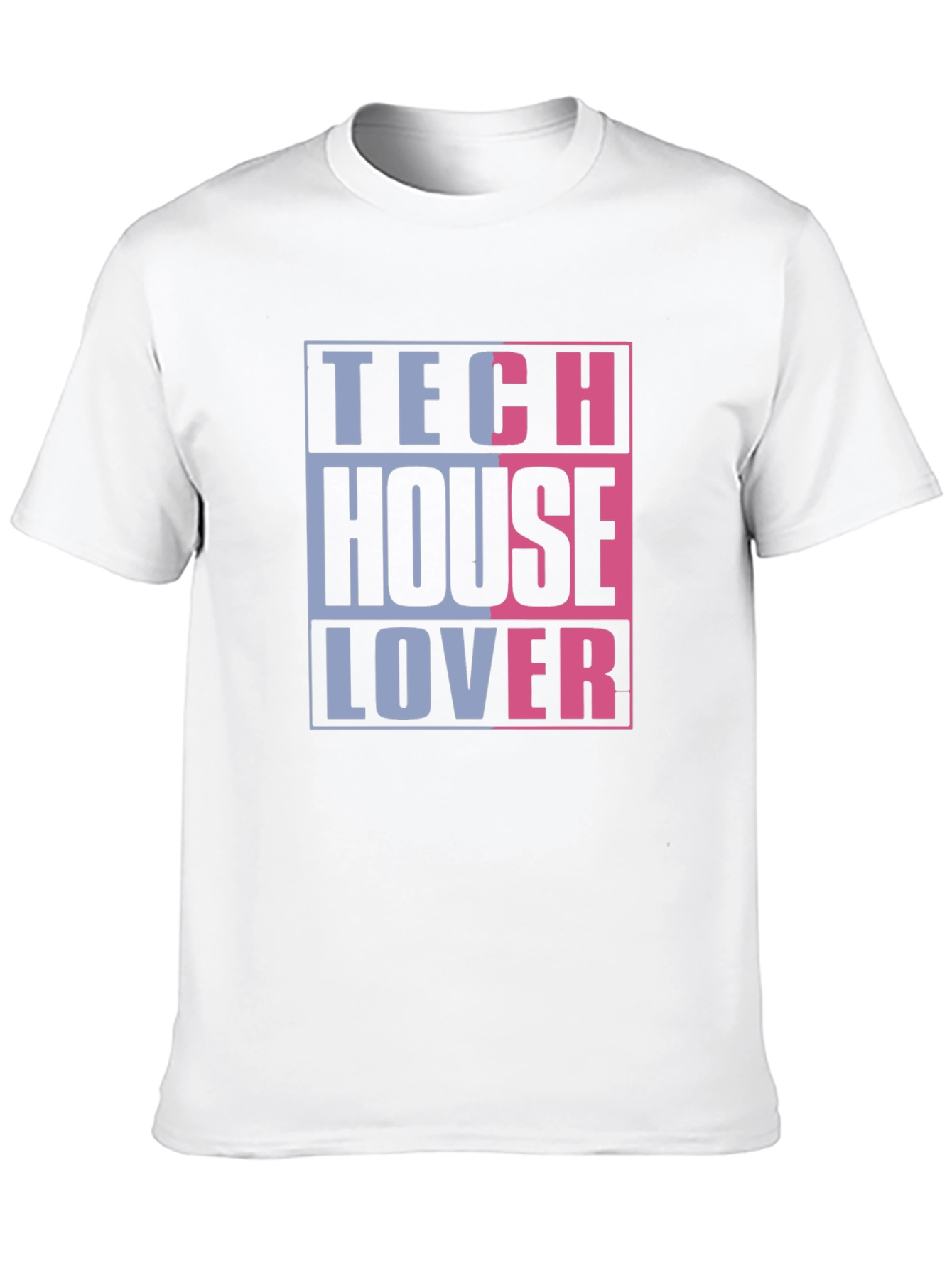 Tech House Lover Graphic T-Shirt - Black