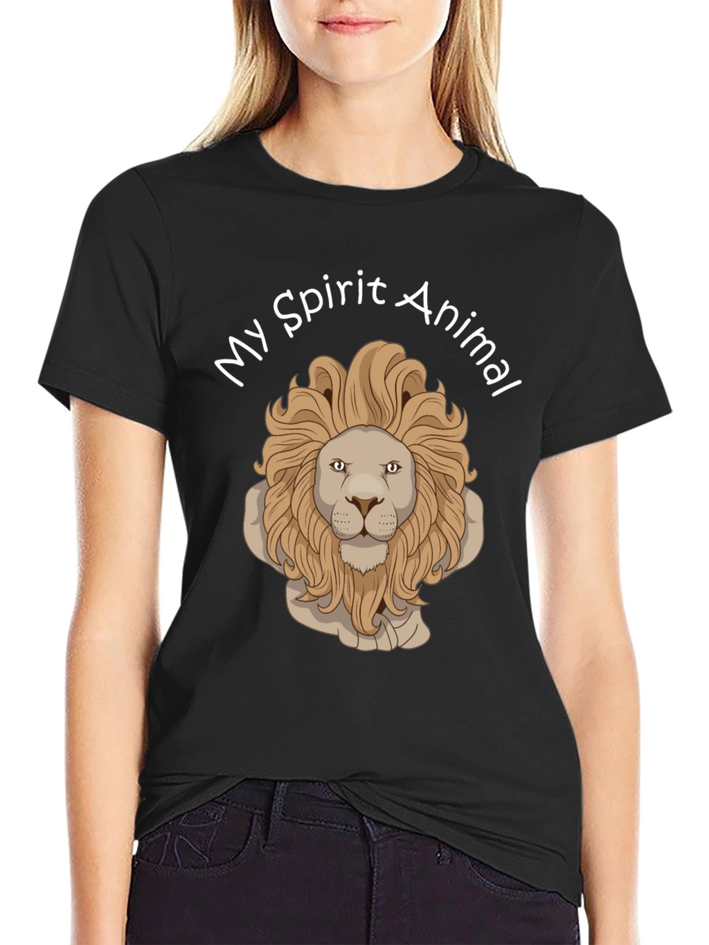 Lion Spirit Animal Graphic T-Shirt