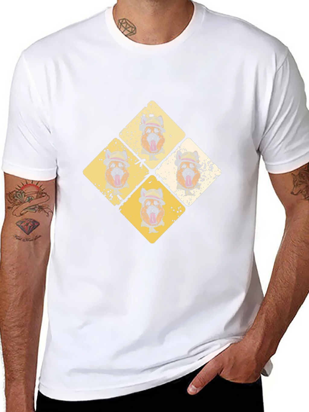Dog Lovers Tee: Diamond Doggies