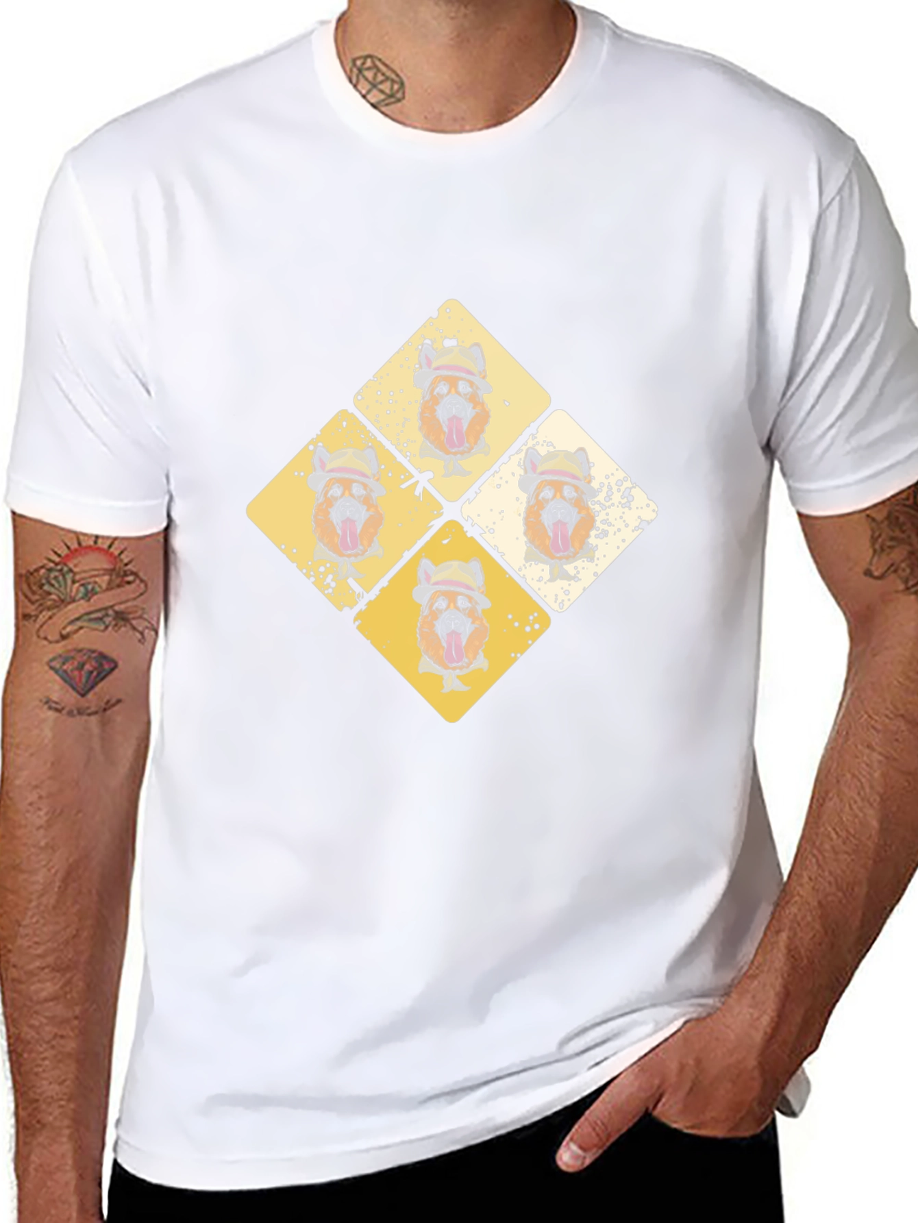 Dog Lovers Tee: Diamond Doggies