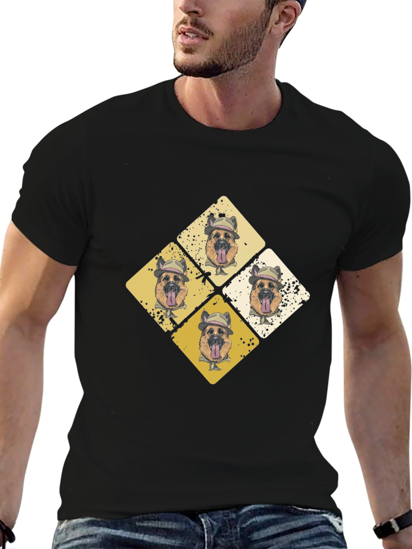 Dog Lovers Tee: Diamond Doggies