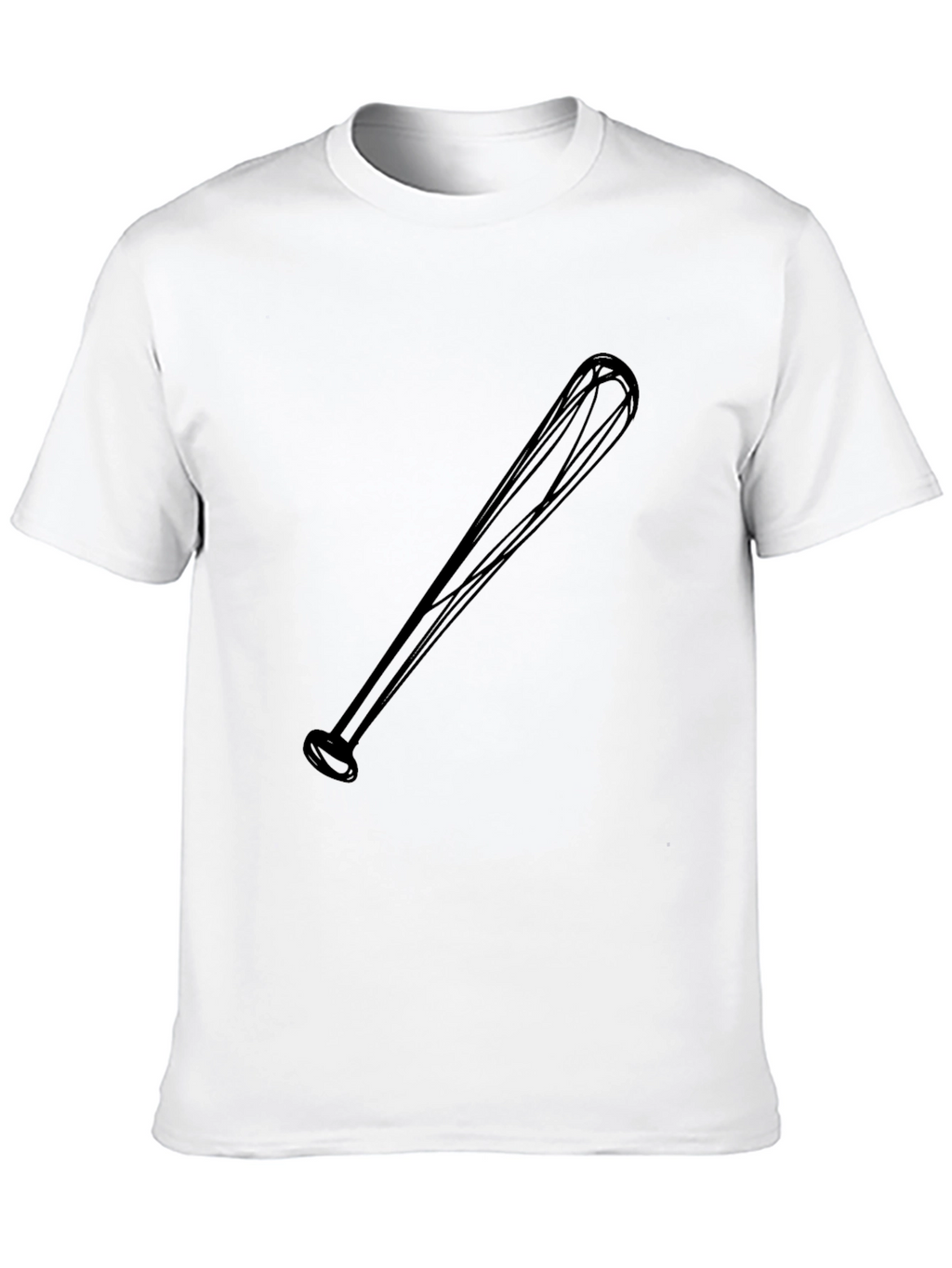 Baseball Bat Graphic Black T-Shirt