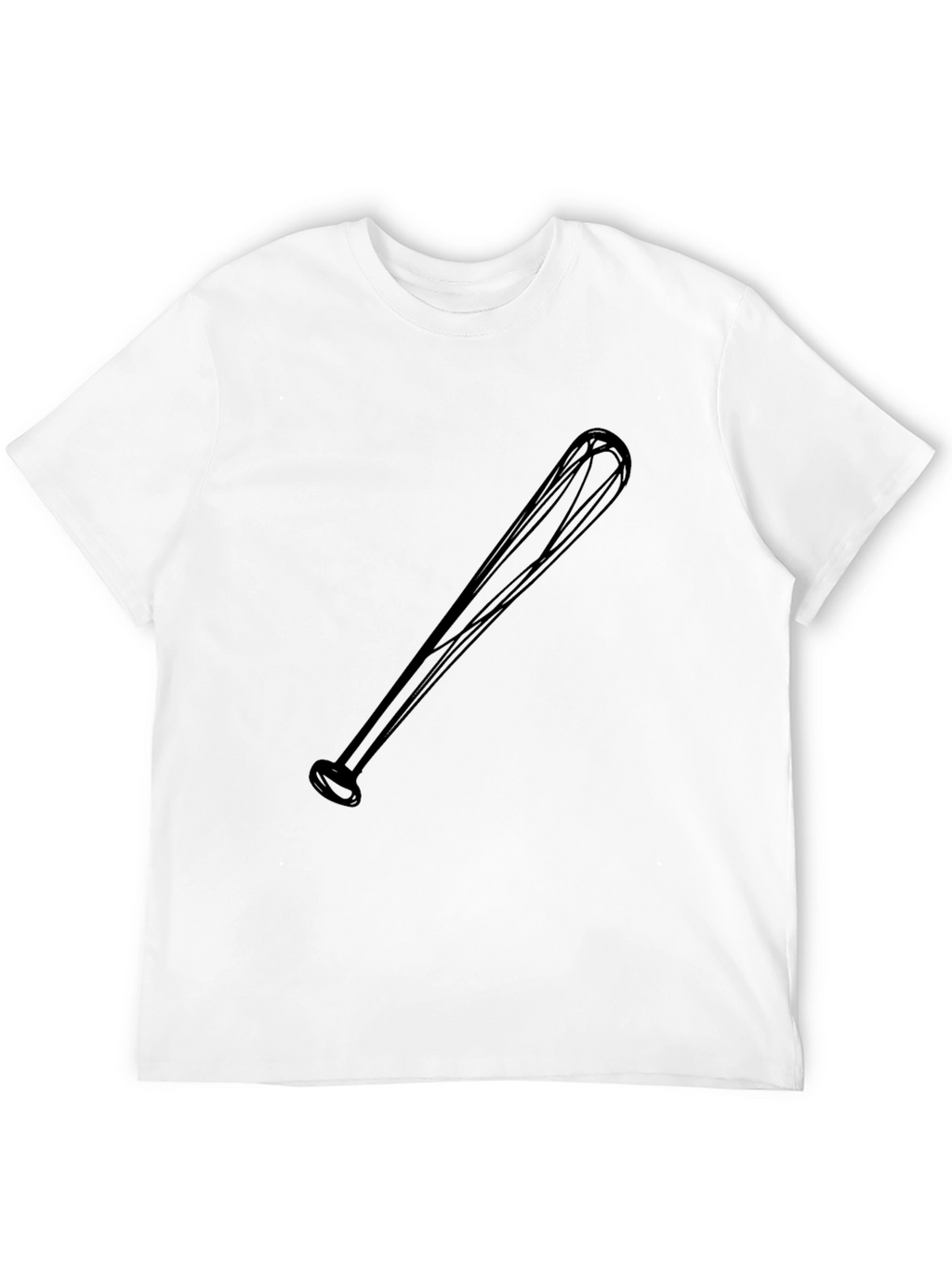 Baseball Bat Graphic Black T-Shirt