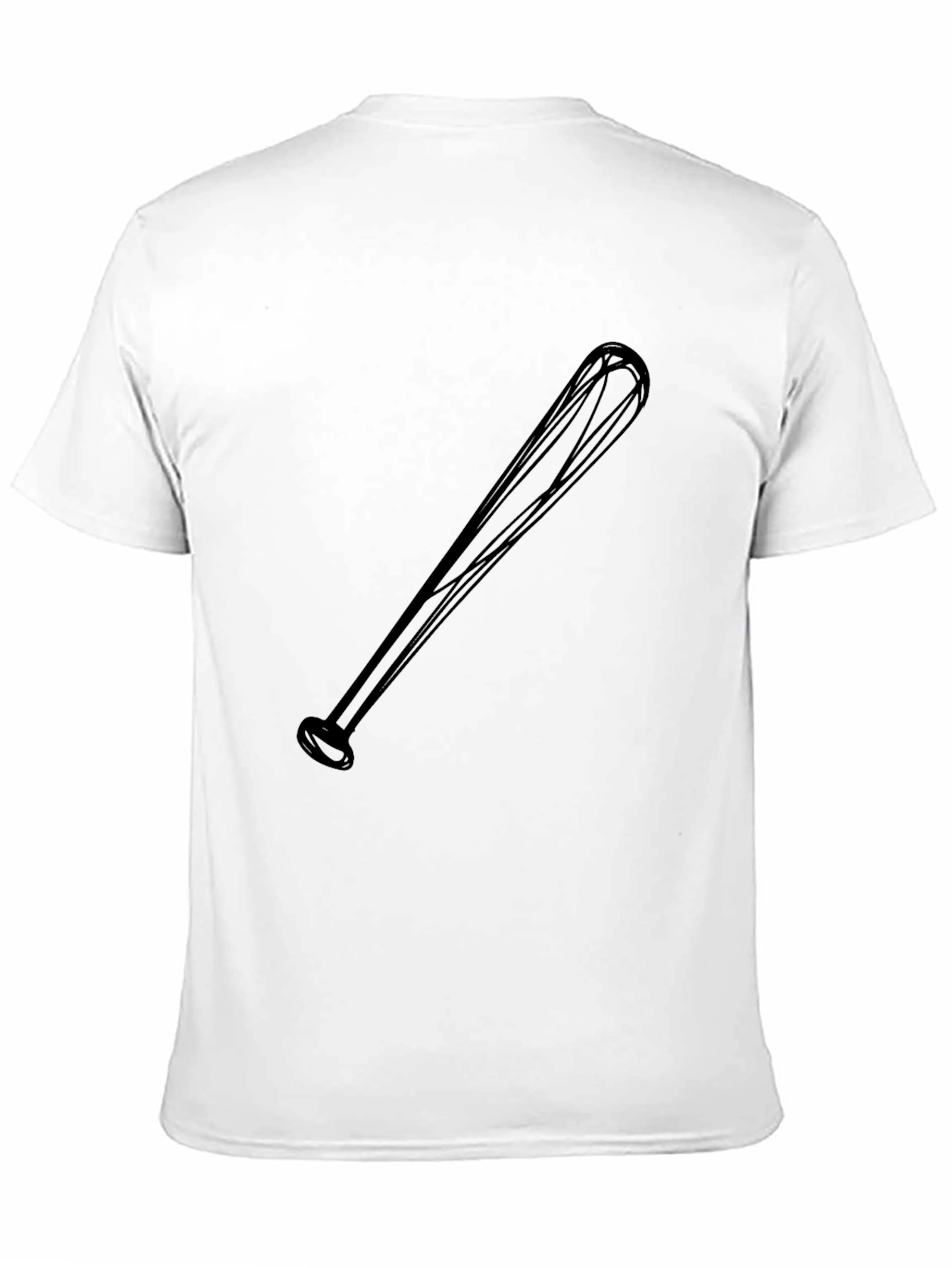 Baseball Bat Graphic Black T-Shirt