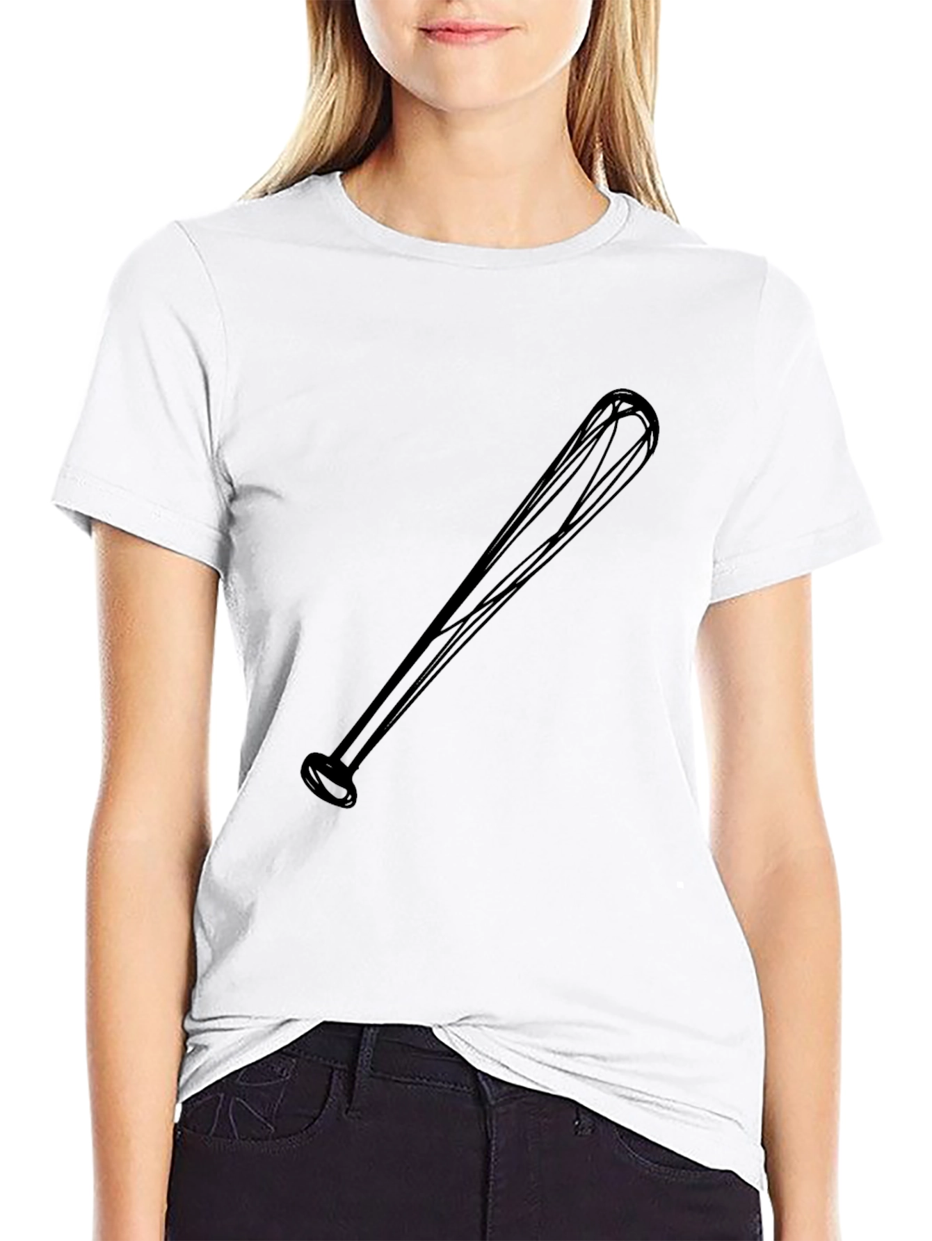 Baseball Bat Graphic Black T-Shirt