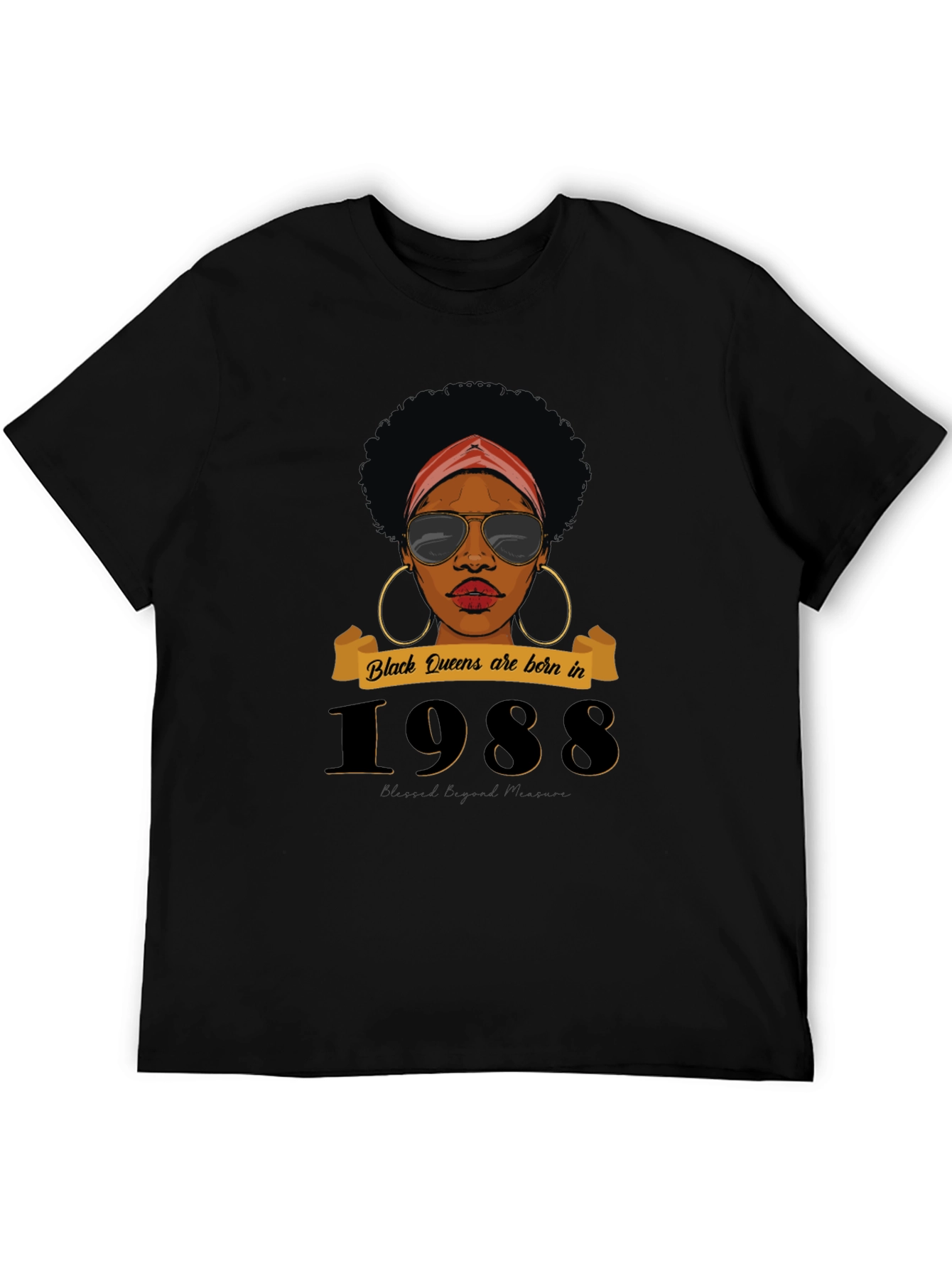 Black Queens Born in 1988 T-Shirt
