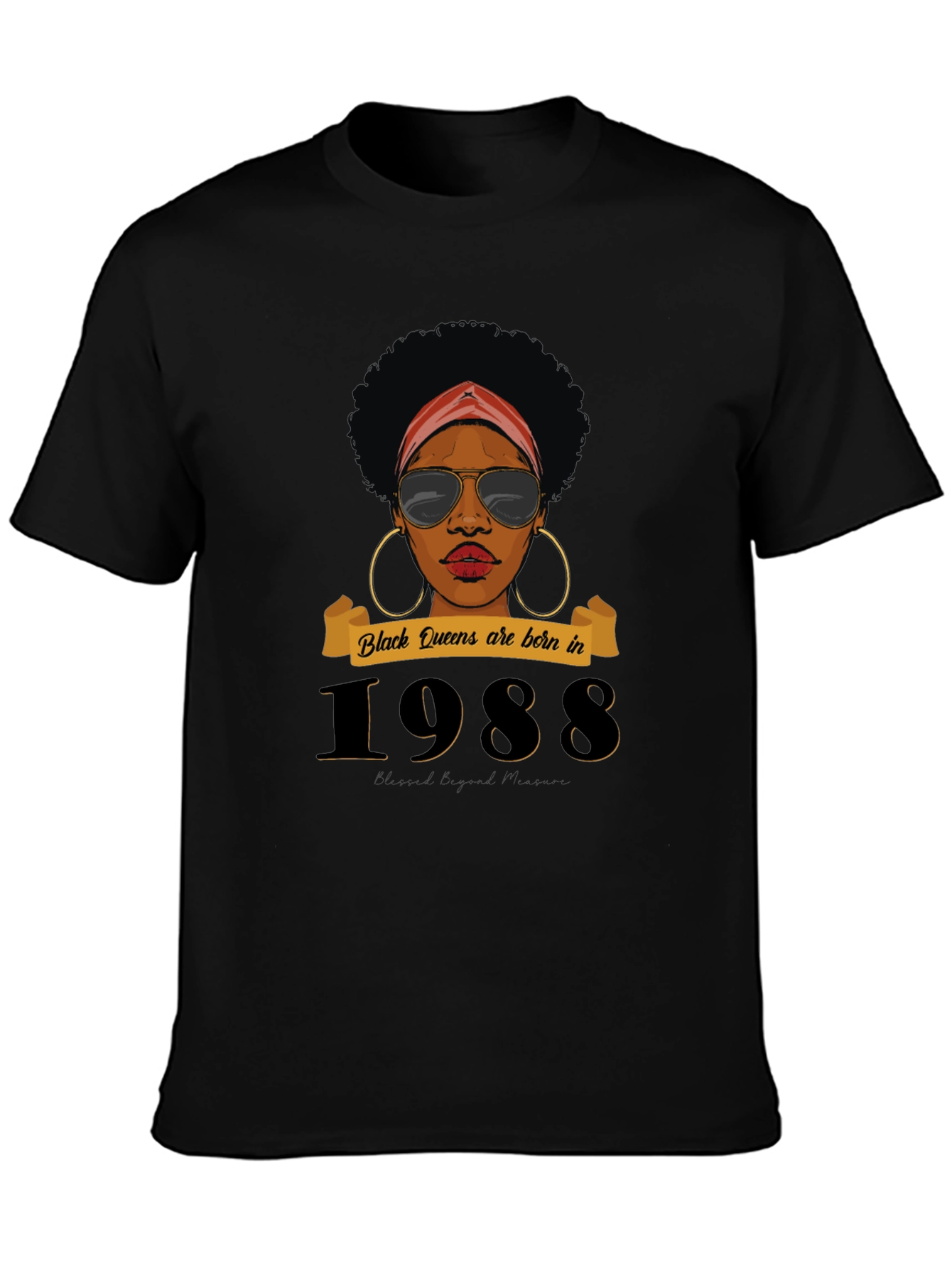 Black Queens Born in 1988 T-Shirt