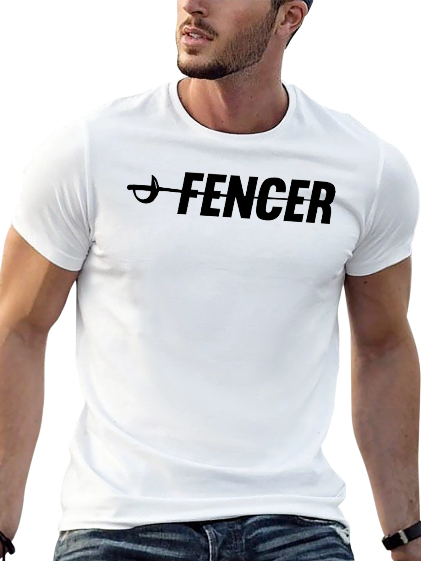Fencer Graphic Tee - Black