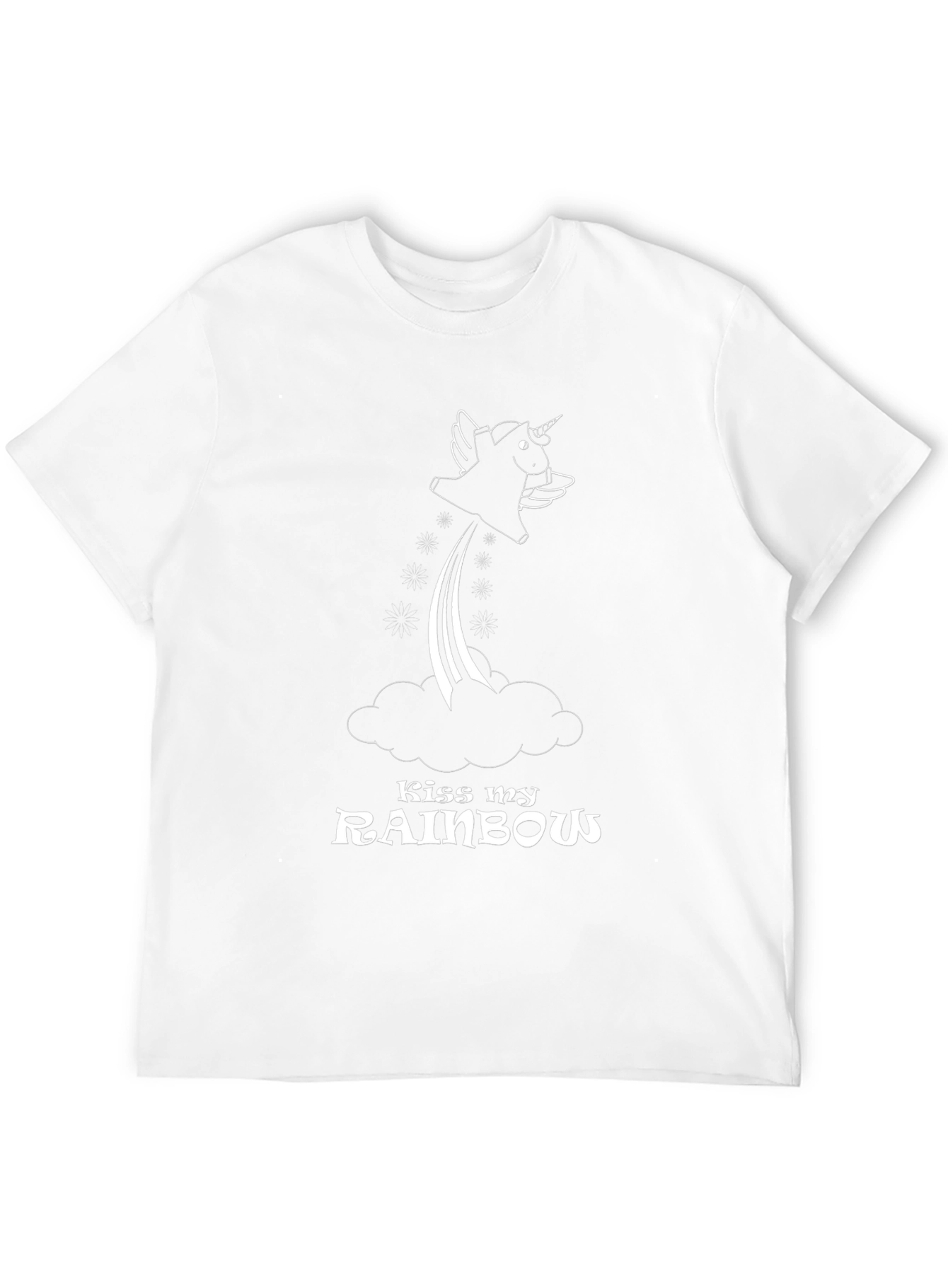 Kiss My Rainbow Unicorn Graphic T-Shirt