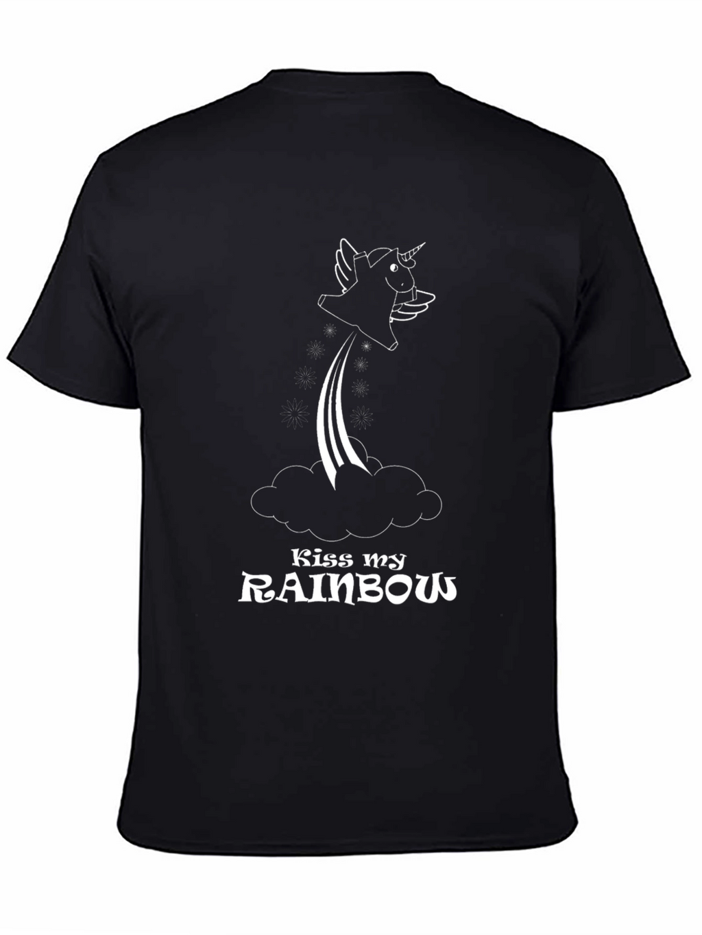 Kiss My Rainbow Unicorn Graphic T-Shirt