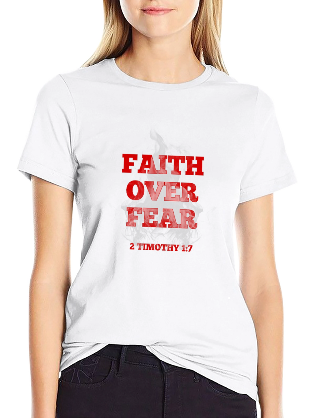 Faith Over Fear T-Shirt - Religious Christian Apparel
