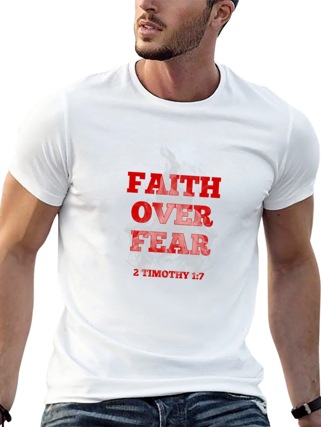 Faith Over Fear T-Shirt - Religious Christian Apparel