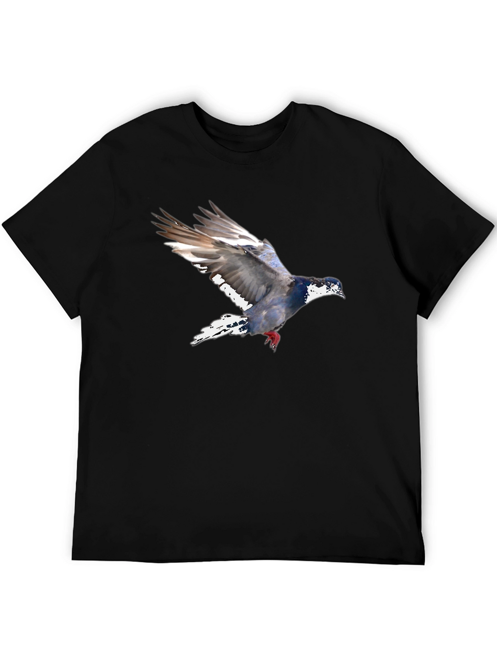 Pigeon Graphic Tee - Mens Black T-Shirt