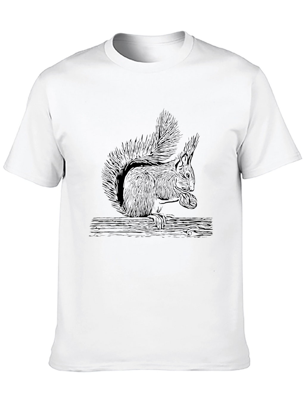 Squirrel Graphic Tee - Nature Lovers T-Shirt