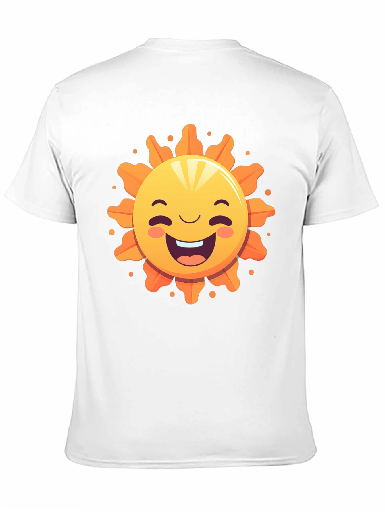 Happy Sunshine Graphic Tee - Black Cotton T-Shirt