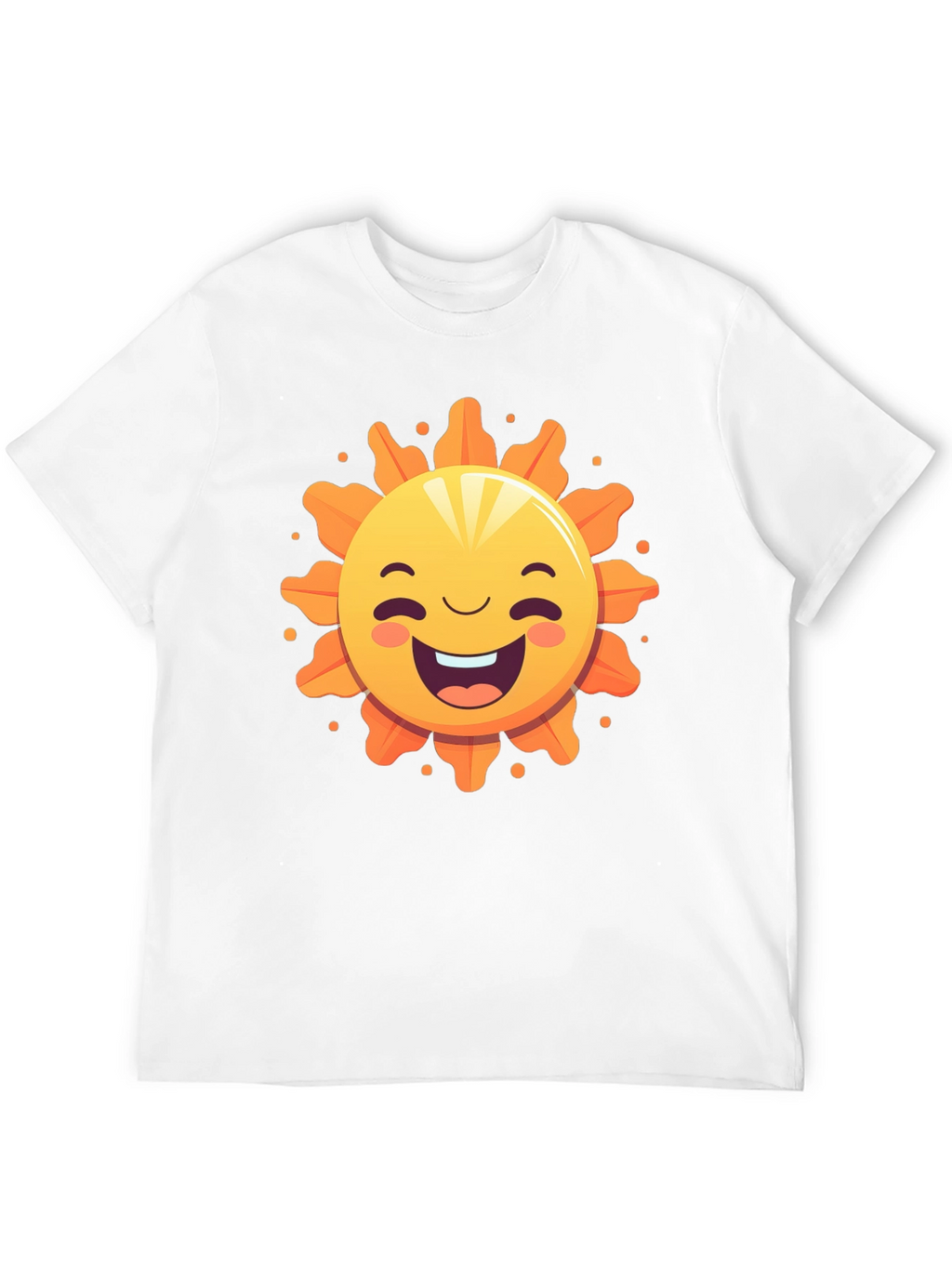Happy Sunshine Graphic Tee - Black Cotton T-Shirt