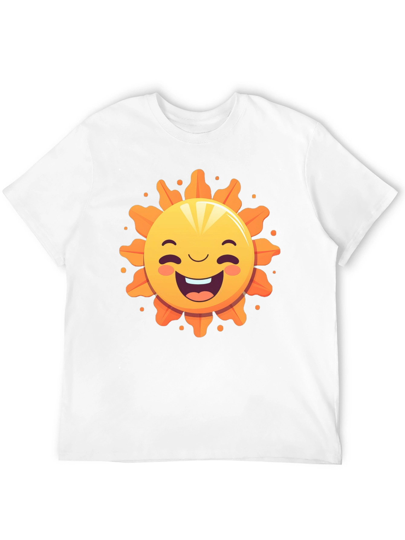 Happy Sunshine Graphic Tee - Black Cotton T-Shirt