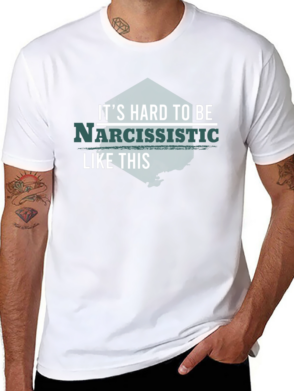 Narcissistic Funny T-Shirt - Black