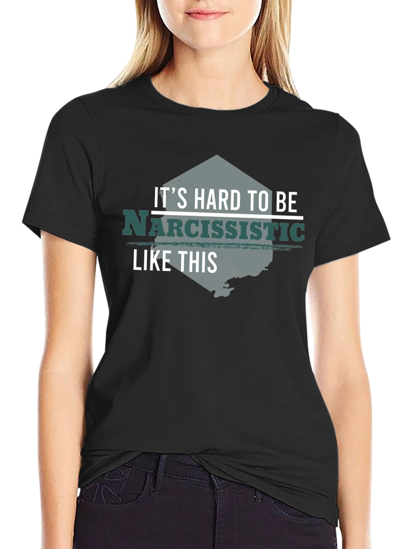 Narcissistic Funny T-Shirt - Black