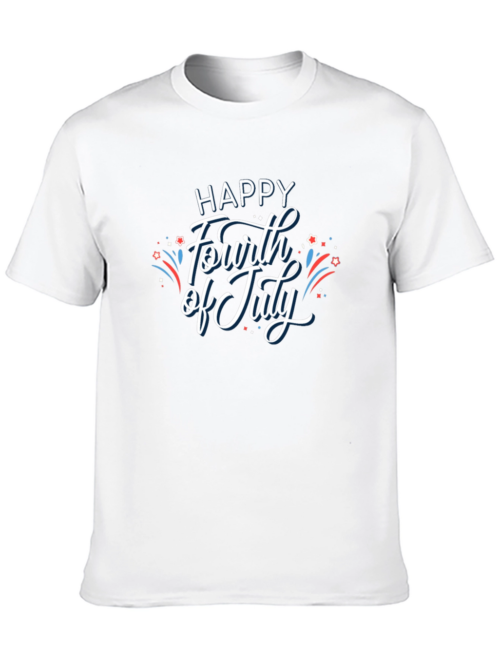 Happy Fourth of July Graphic Tee - Black