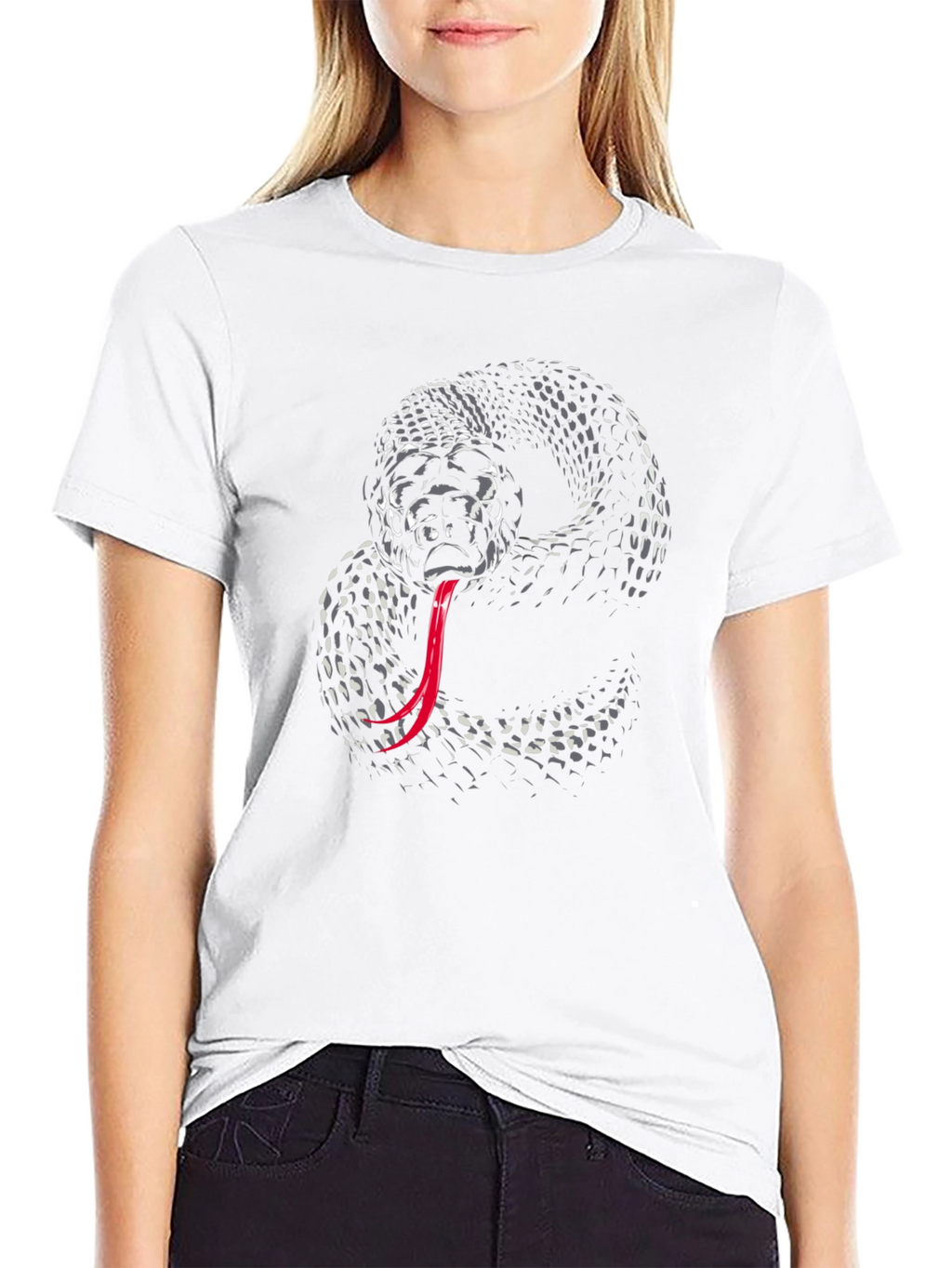 Black Snake Graphic Tee - Mens Fashion
